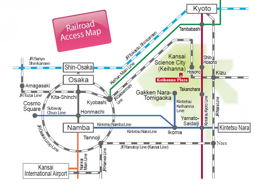 Keihanna Science City Rail Map
