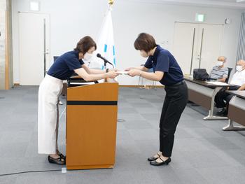 木津川市地域防災リーダー証交付式の様子2