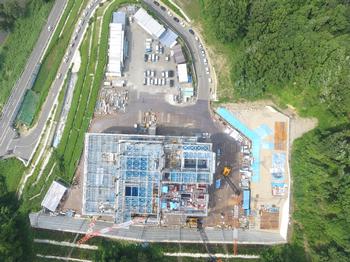 上空から撮影した施工中（平成29年7月）の様子4