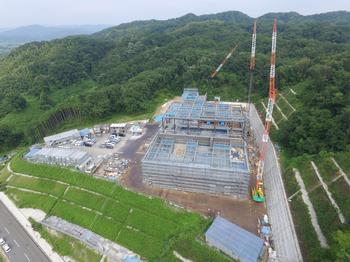 上空から撮影した施工中（平成29年7月）の様子3