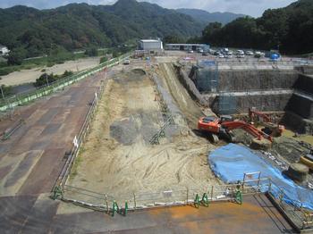 プラットホーム地下部着工前（平成28年8月）の様子