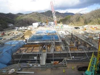 ごみピット地下部施工後（平成29年1月）の様子