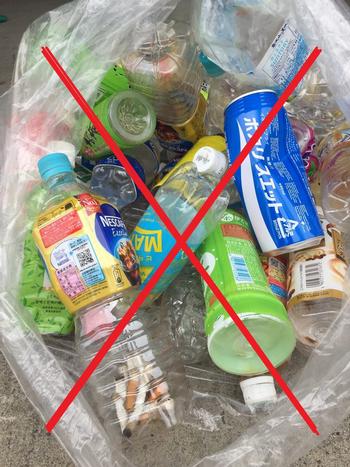 中身や異物が混じっている例の写真