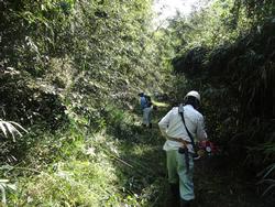 令和元年10月7日の通路整備作業の写真1