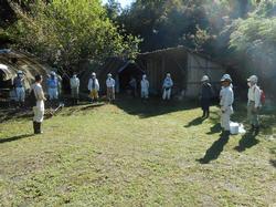 令和2年10月12日の通路整備作業前のミーティング