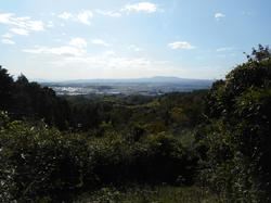 令和5年10月20日の木津北地区の里山からの景色