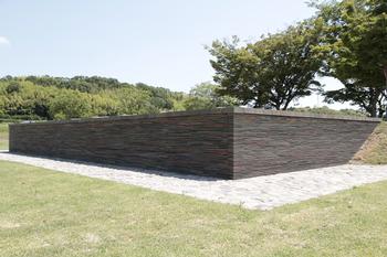 高麗寺跡の石垣の写真