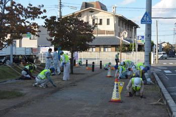 ボランティア清掃活動の様子