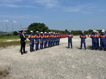 災害想定訓練の様子