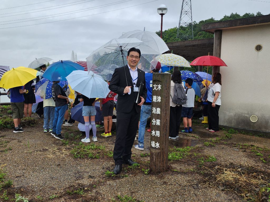 木津小学校ふるさと発見隊の視察時の写真