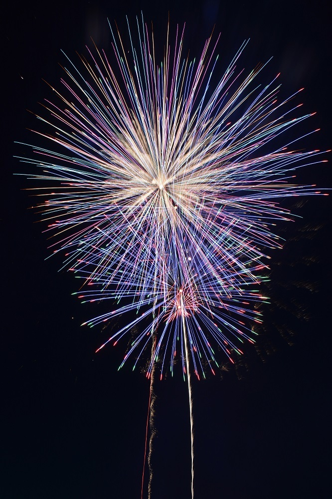 木津川市　市民まつり2025花火の写真