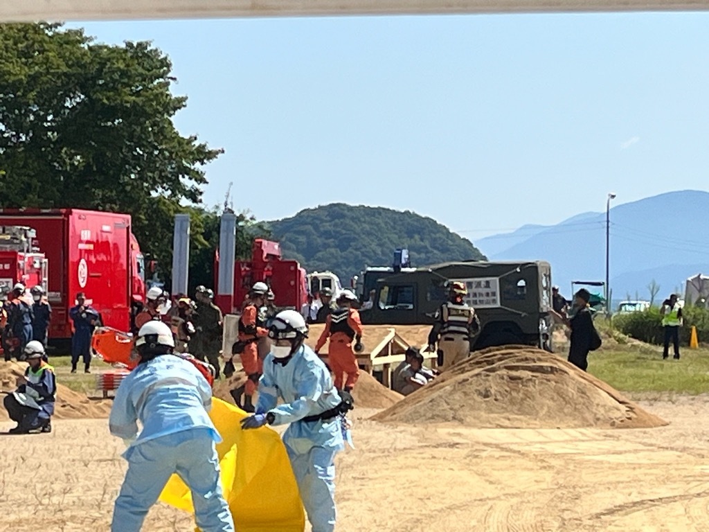 令和7年度　京都府総合防災訓練（宮津市）の写真