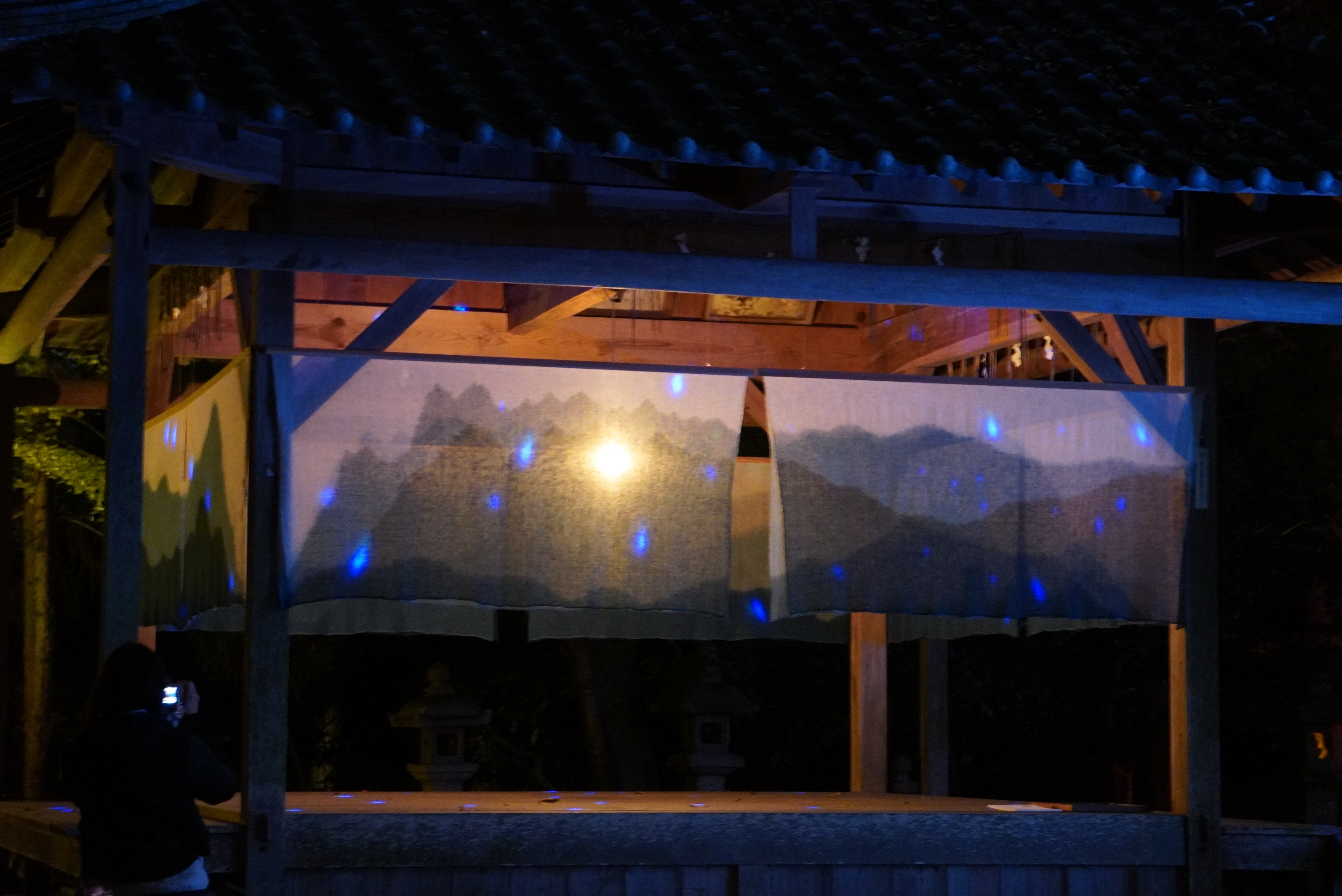 ライトアップされた作品1