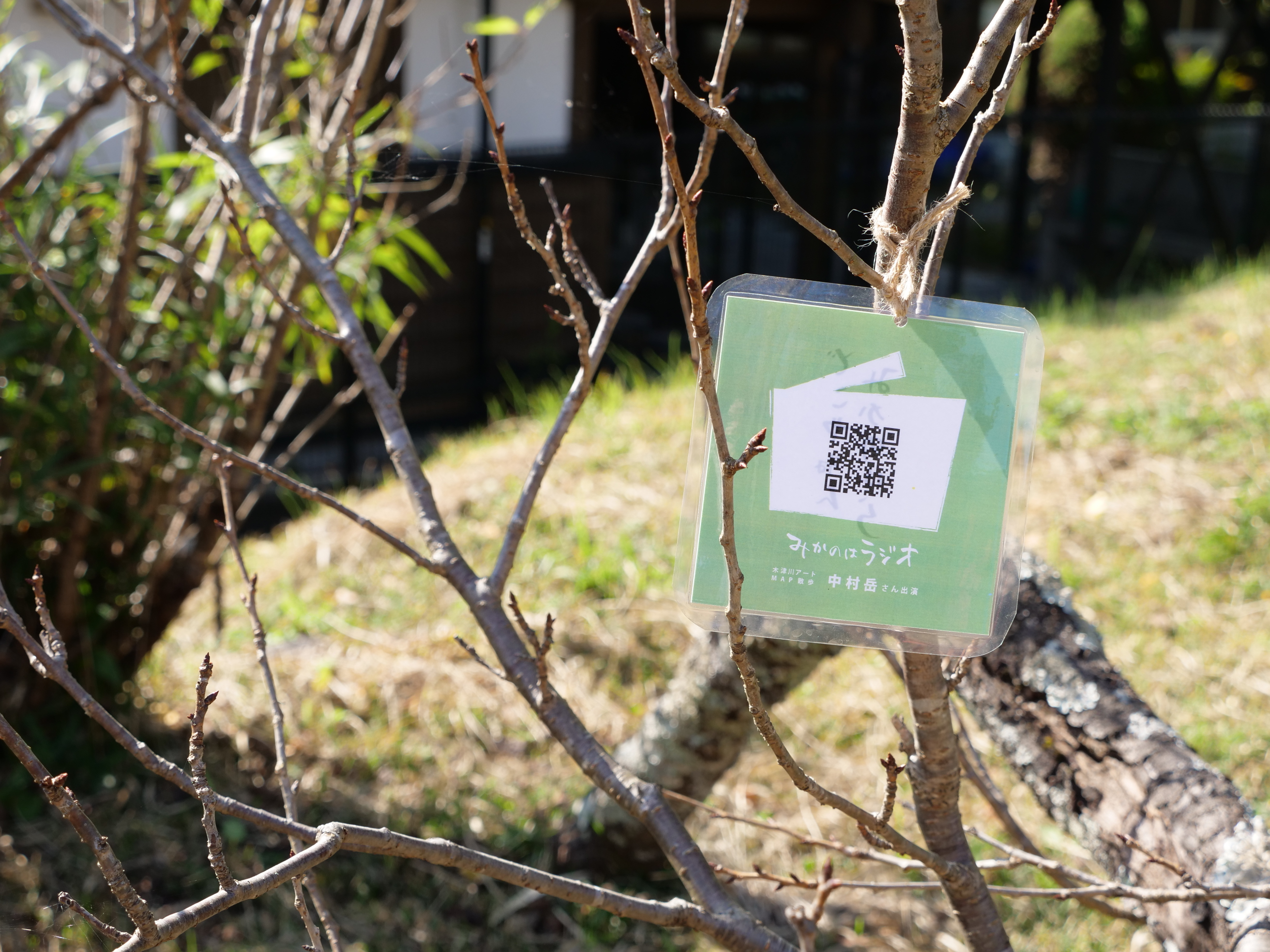 開催前に作家さんをインタビューした放送回QRコードの写真