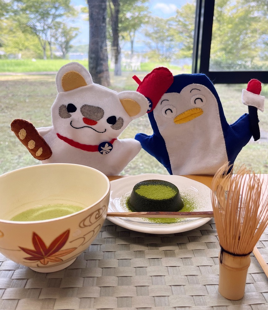 ゆこ＆なーことお抹茶、わらびもちの写真