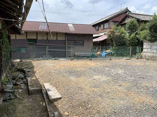 きれいになった庭の写真