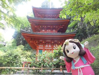 岩船寺三重塔といづみ姫