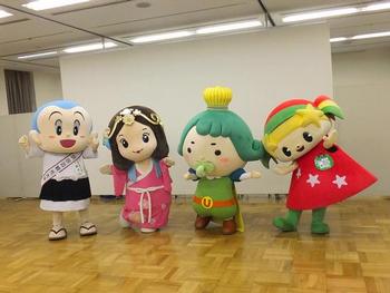 一休さん、いづみ姫、チャチャ王国のおうじちゃま、キララちゃんの写真