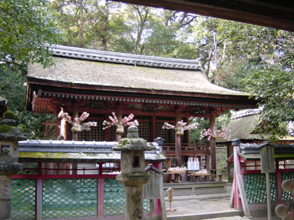 相楽神社境内の様子