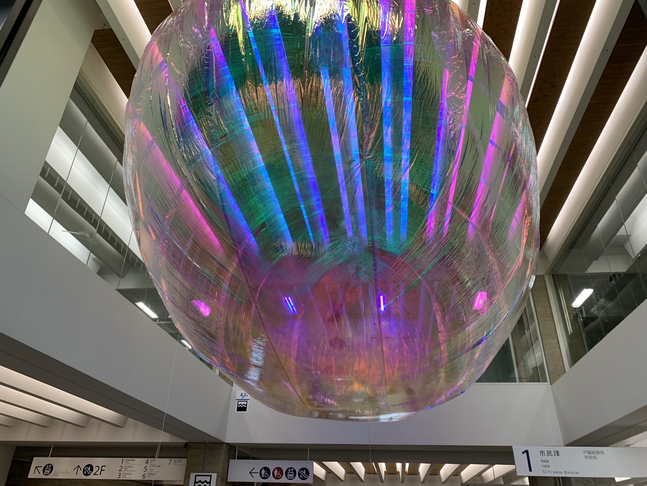 奥中章人さんの作品が展示されている写真