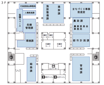 庁舎3階フロア図
