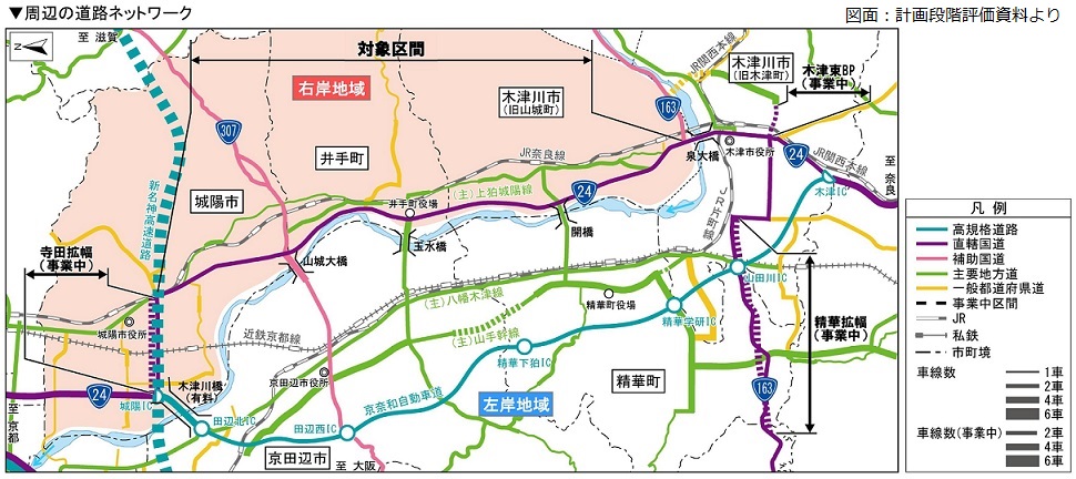 周辺の道路ネットワーク図