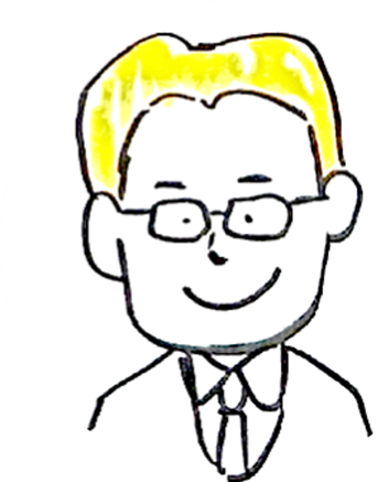 谷口市長を描いたイラスト