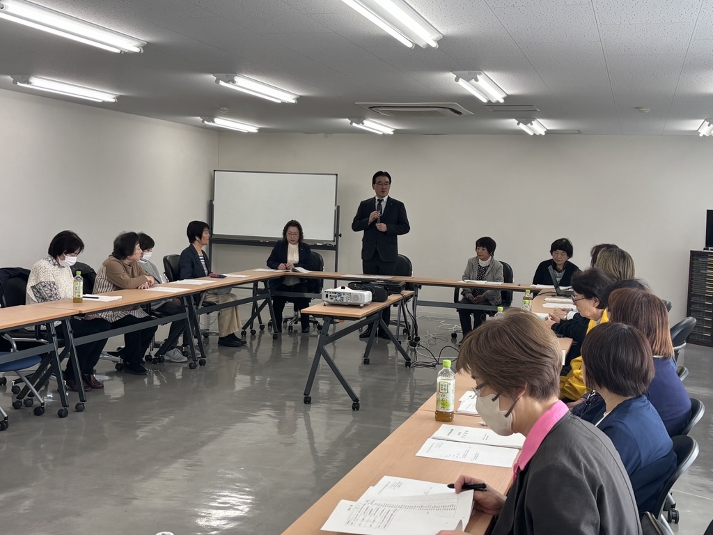 木津川市交通安全対策協議会総会での市長挨拶の様子