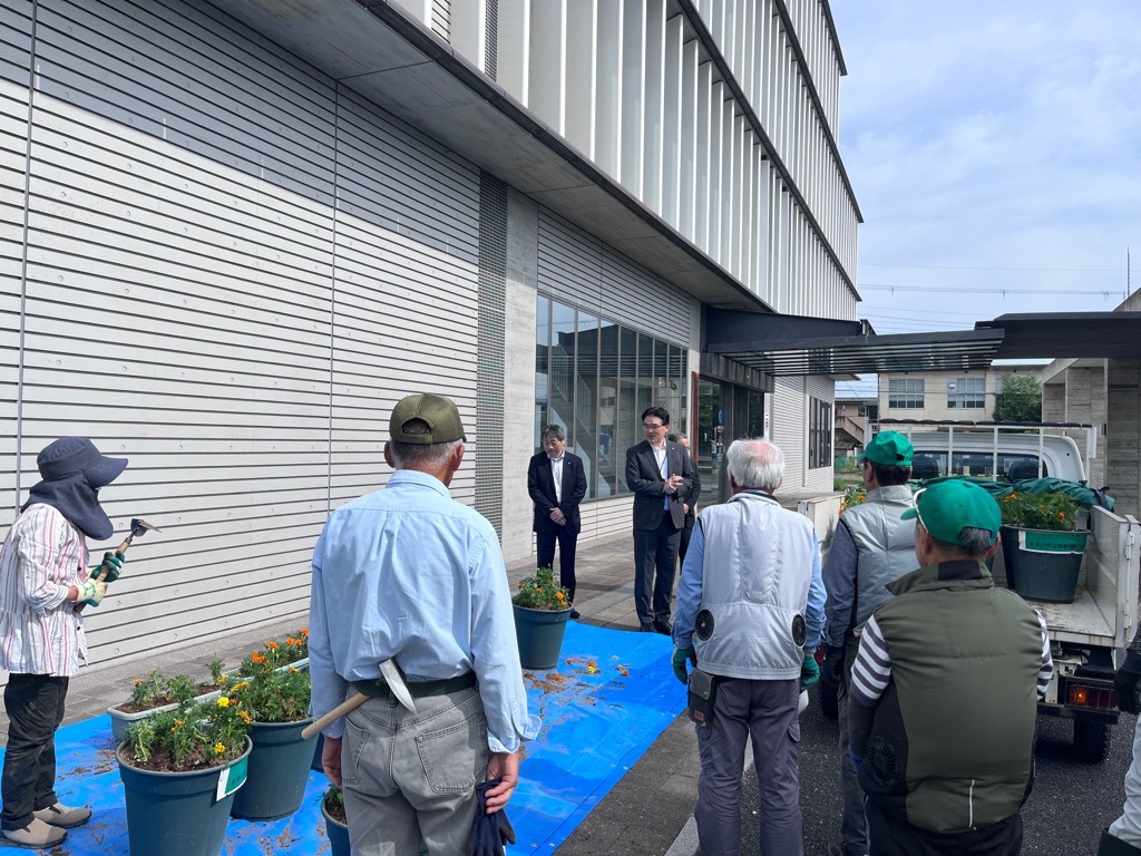 緑化協会市役所花壇植替えのお礼