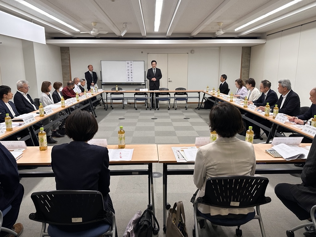 社員総会での市長挨拶の様子