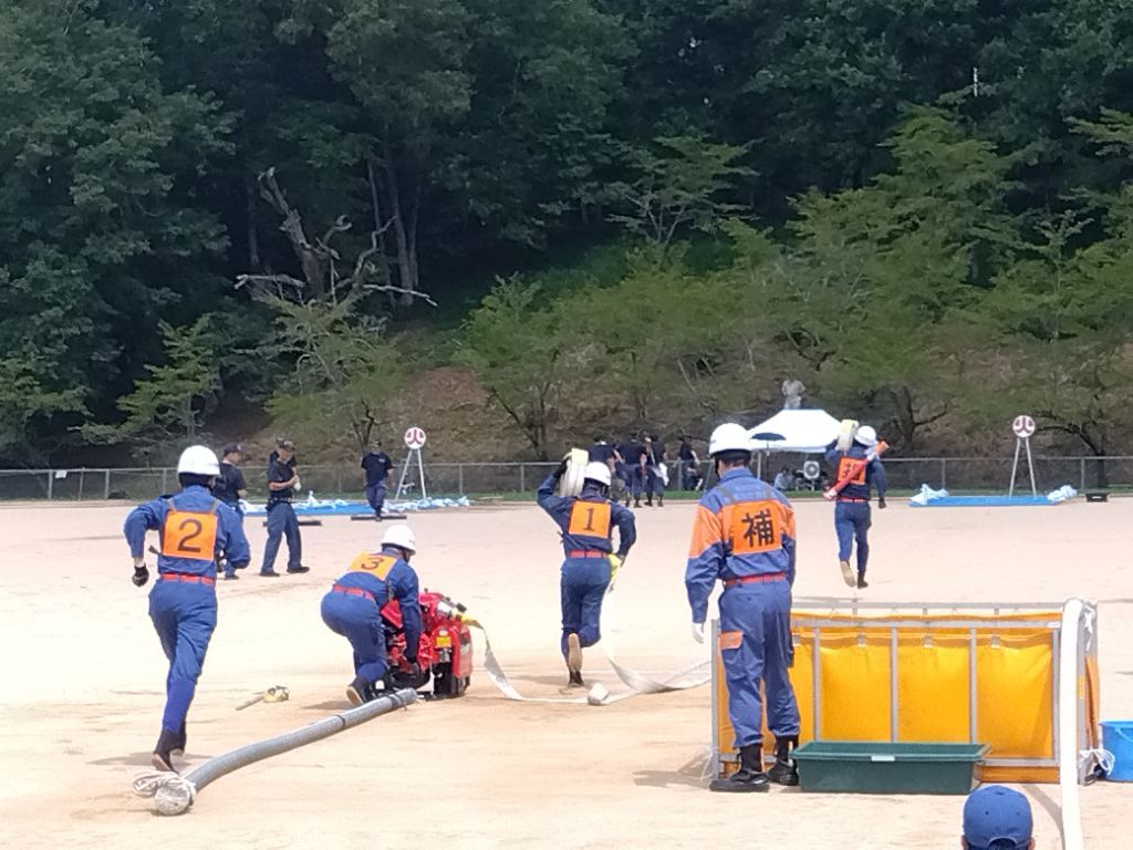 京都府消防操法大会の様子