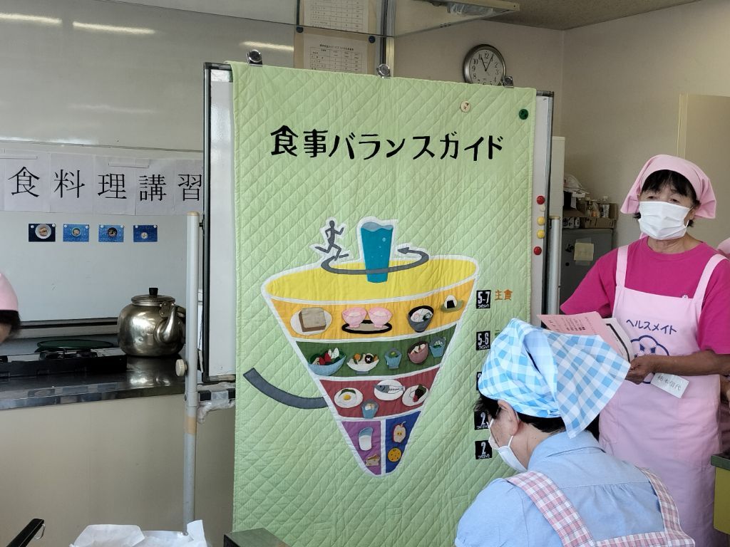 食事バランスガイドの講義写真