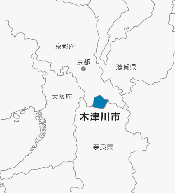 木津川市の位置