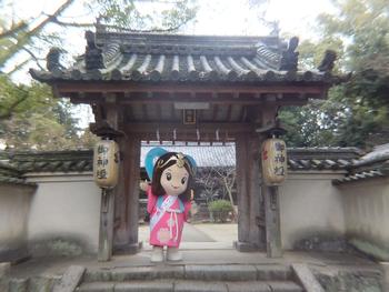 相楽神社山門前