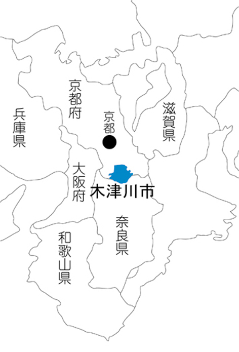 木津川市位置図