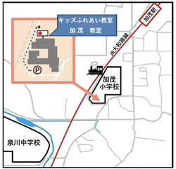 加茂教室の地図