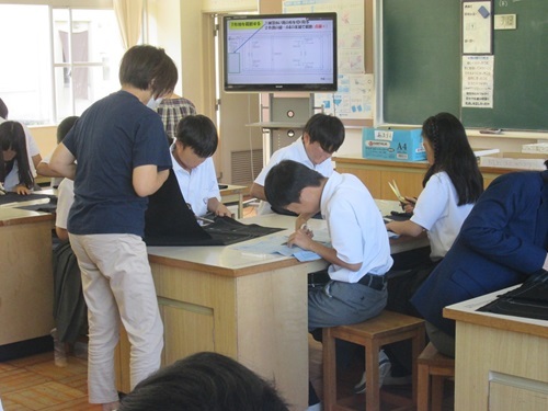 家庭科支援の様子2